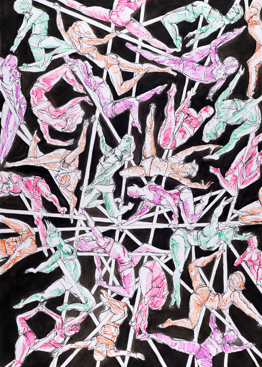 superwoman</br>Stabilo on paper